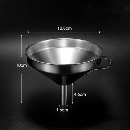 Entonnoir filtrant en acier inoxydable – Filtre à mailles fines gratuit inclus