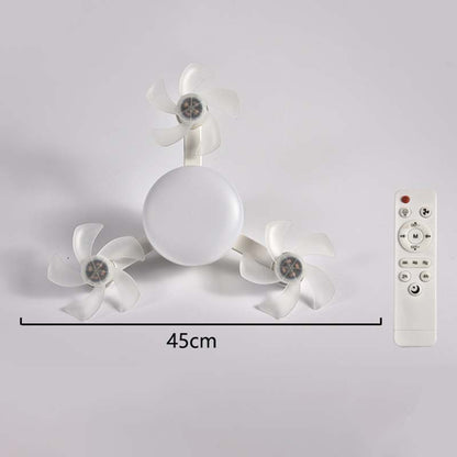 Nouveau ventilateur de plafond E27 avec éclairage – Lampe ventilateur LED silencieuse 2-en-1