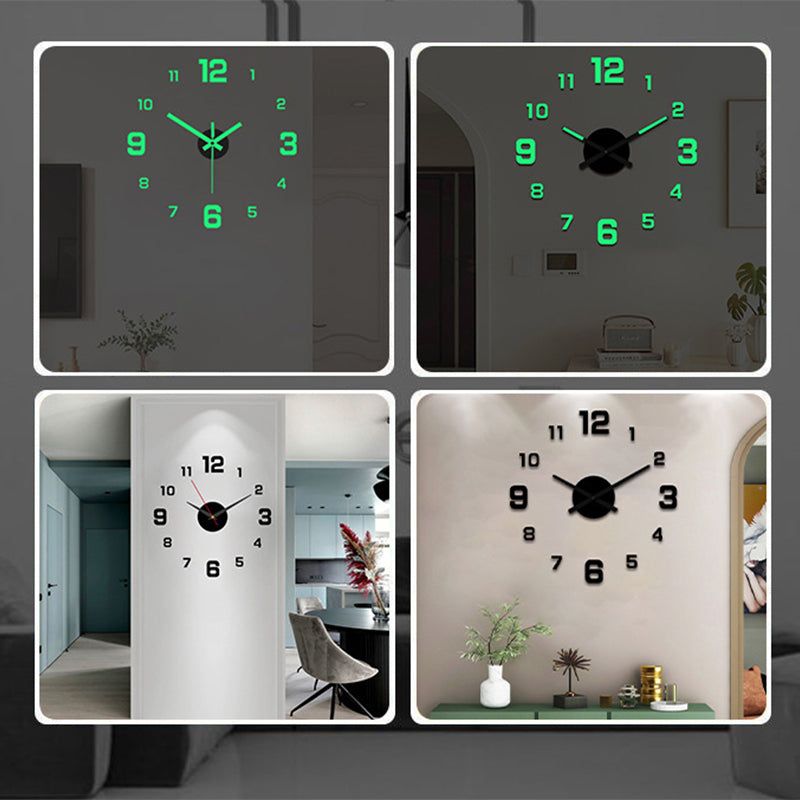 Kit d'horloge 3D flottante en acrylique DIY