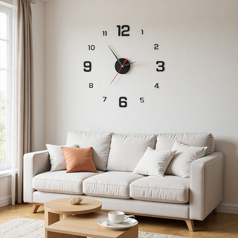 Kit d'horloge 3D flottante en acrylique DIY