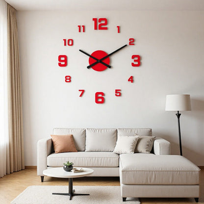 Kit d'horloge 3D flottante en acrylique DIY