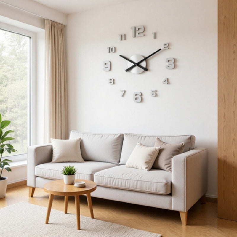 Kit d'horloge 3D flottante en acrylique DIY