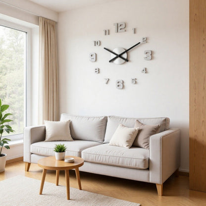 Kit d'horloge 3D flottante en acrylique DIY