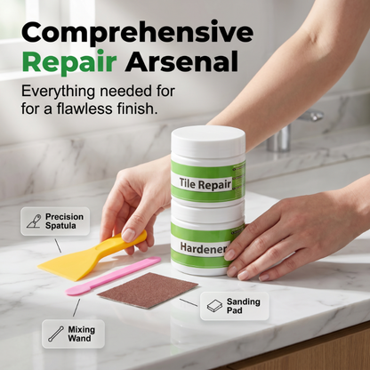 Kit de nettoyage et de réparation des joints de carrelage – Éliminez les fissures et retrouvez la brillance 🧱✨ Réparation professionnelle en quelques minutes – Sans aucune expérience, résultat propre et parfait ! 🛠️💎