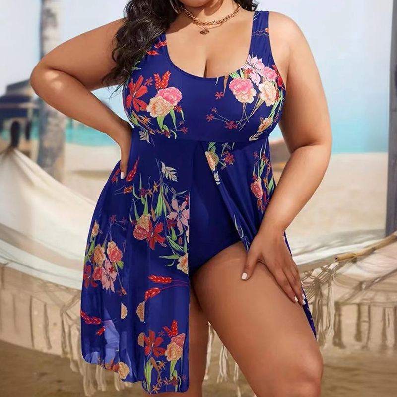 🌊 Maillot de bain une pièce à fleurs pour femmes – Extensible et gainant, parfait pour la plage