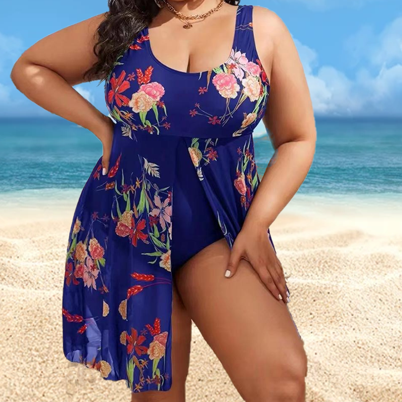🌊 Maillot de bain une pièce à fleurs pour femmes – Extensible et gainant, parfait pour la plage