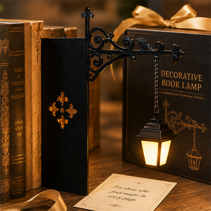📢📢 50% DE RÉDUCTION MAINTENANT ! 🔥 Serre-livres mini lampadaire rétro 📚💡 – Un design unique pour votre bibliothèque