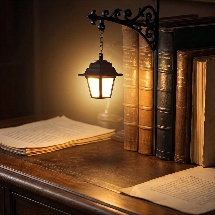 📢📢 50% DE RÉDUCTION MAINTENANT ! 🔥 Serre-livres mini lampadaire rétro 📚💡 – Un design unique pour votre bibliothèque