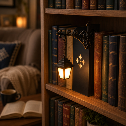 📢📢 50% DE RÉDUCTION MAINTENANT ! 🔥 Serre-livres mini lampadaire rétro 📚💡 – Un design unique pour votre bibliothèque