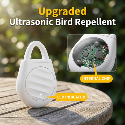 🐦 Plus d'oiseaux, de nuisibles et de sauterelles ! Répulsif anti-oiseaux à ultrasons portable en porte-clés