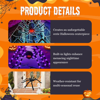 Araignée géante d'Halloween