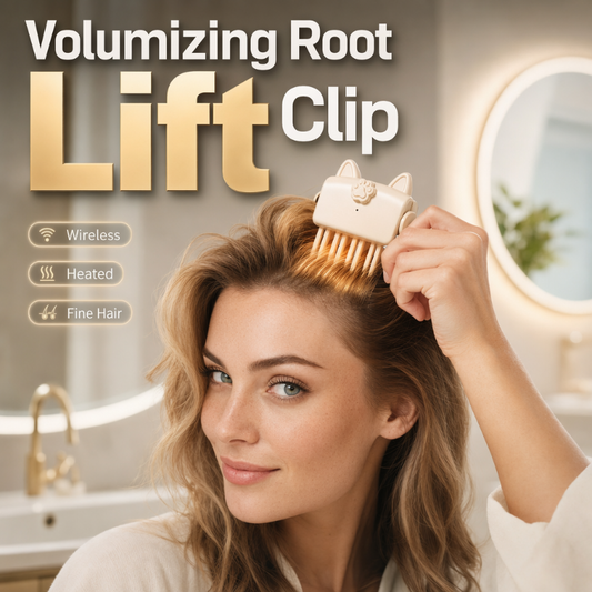 📢📢 50% DE RÉDUCTION !! ⏰ Pince chauffante sans fil pour racines – Volume digne d'un salon, idéal pour cheveux fins et plats