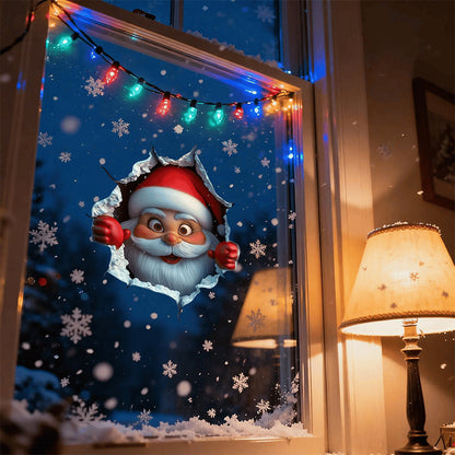 Sticker mural 3D de Noël, 1 lot (2 pièces) | Créez une ambiance de Noël en une minute