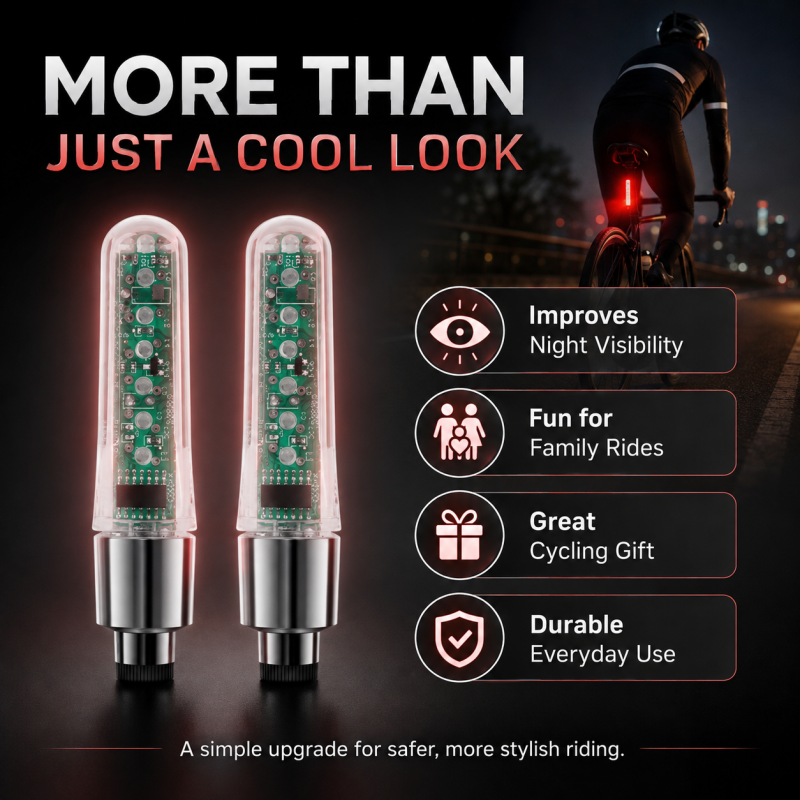 Lumière étanche pour valve de vélo