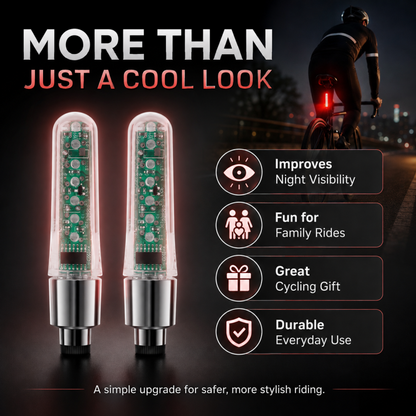 Lumière étanche pour valve de vélo
