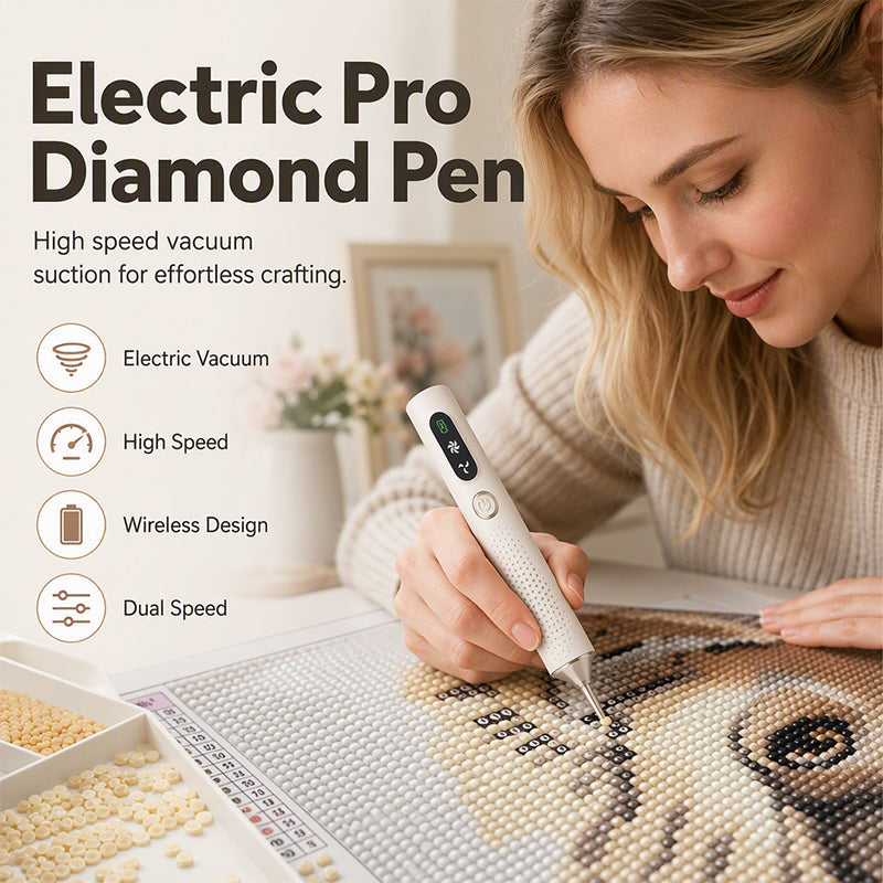Stylo électrique pour broderie diamant