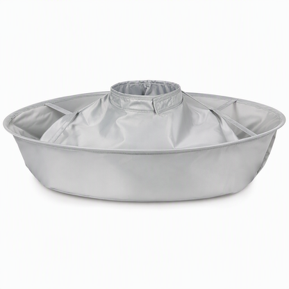 Cape de coupe imperméable avec récupérateur de cheveux – Cape parapluie pliable pour coiffure à domicile