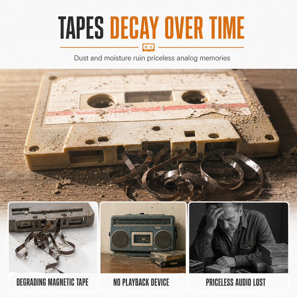 Lecteur de cassettes transparent – Anciennes cassettes, nouvelle vie !