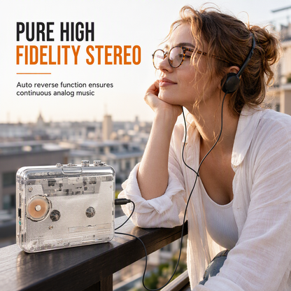Lecteur de cassettes transparent – Anciennes cassettes, nouvelle vie !