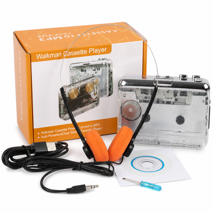 Lecteur de cassettes transparent – Anciennes cassettes, nouvelle vie !