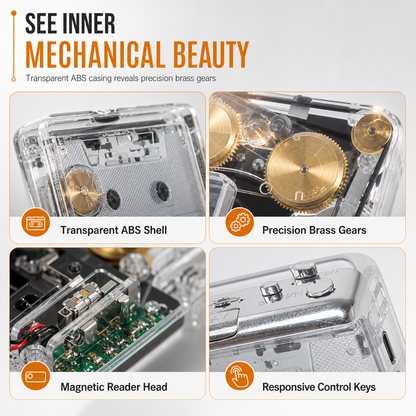 Lecteur de cassettes transparent – Anciennes cassettes, nouvelle vie !