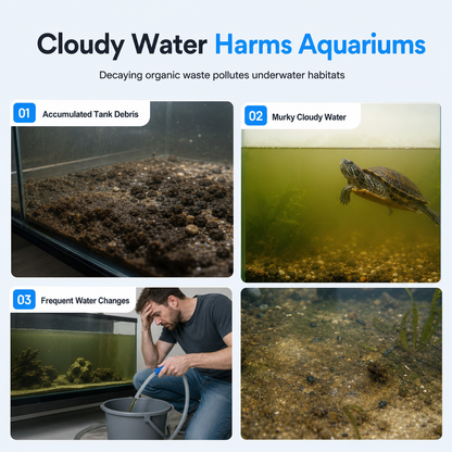 Aspirateur d'excréments pour tortues et nettoyeur d'aquarium