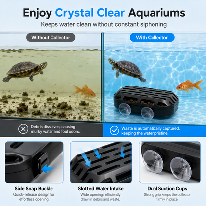 Aspirateur d'excréments pour tortues et nettoyeur d'aquarium