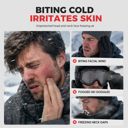 Cagoule polaire chaude et masque tempête pour le vélo et le ski