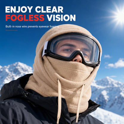 Cagoule polaire chaude et masque tempête pour le vélo et le ski