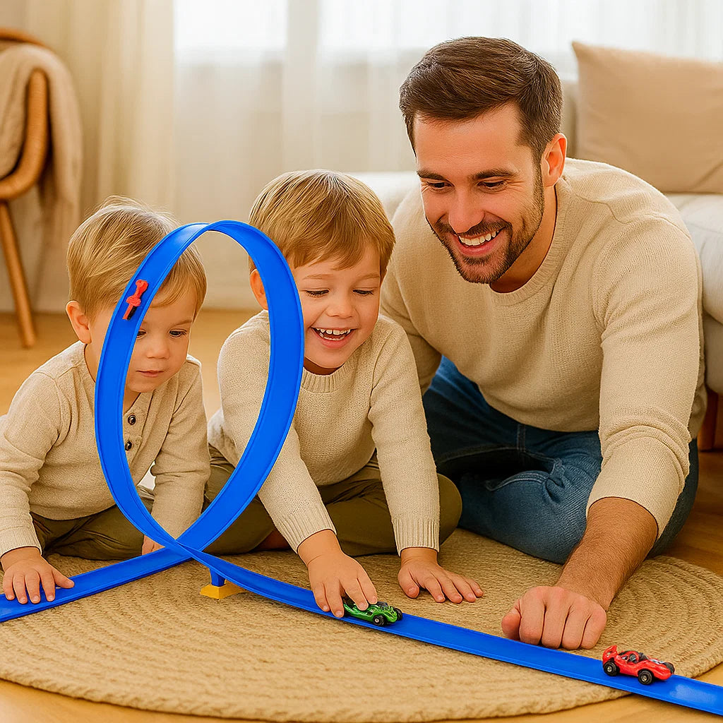 Ensemble de construction de circuit de course flexible