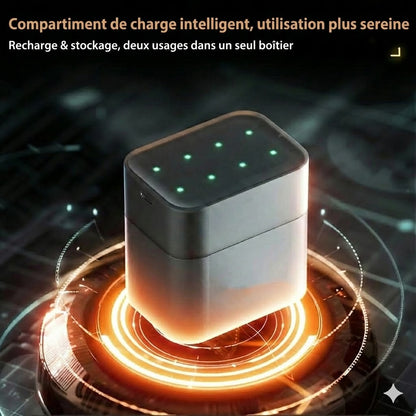 Set de chargeur de piles avec 8 piles rechargeables AA - Chargeur rapide 2,5 h (Compatible AA et AAA)