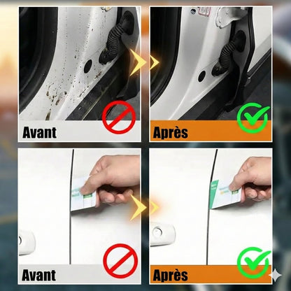 Joint d'étanchéité de porte voiture universel (5 mètres) – Bande d'étanchéité autocollante contre le bruit du vent (Forme en B)