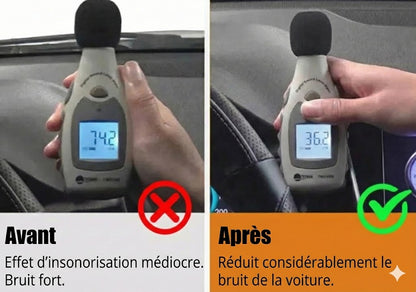 Joint d'étanchéité de porte voiture universel (5 mètres) – Bande d'étanchéité autocollante contre le bruit du vent (Forme en B)