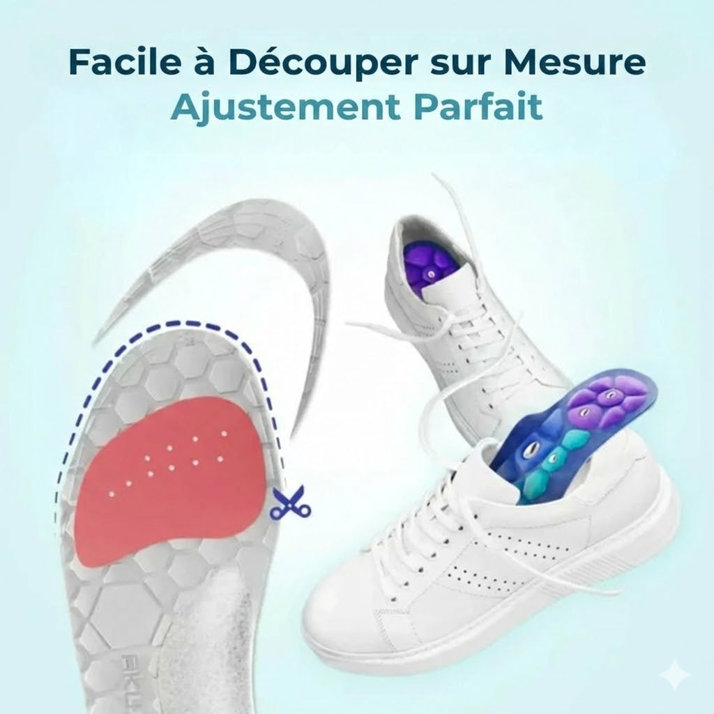 Semelles d'Acupression Magnétiques Medivital™ – À découper sur mesure