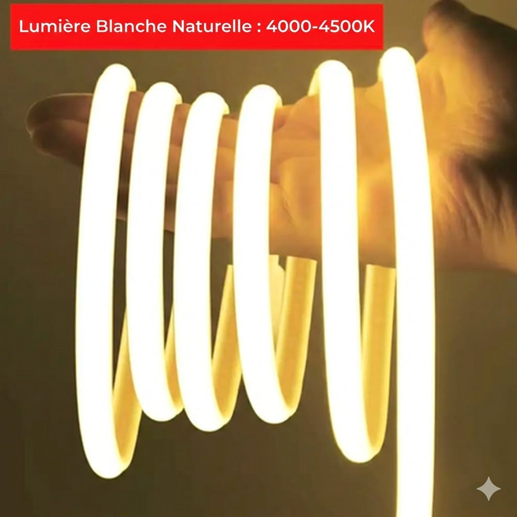 Ruban LED RGB – Autocollant et Découpable – Éclairage d'Ambiance pour Chambre et Cuisine