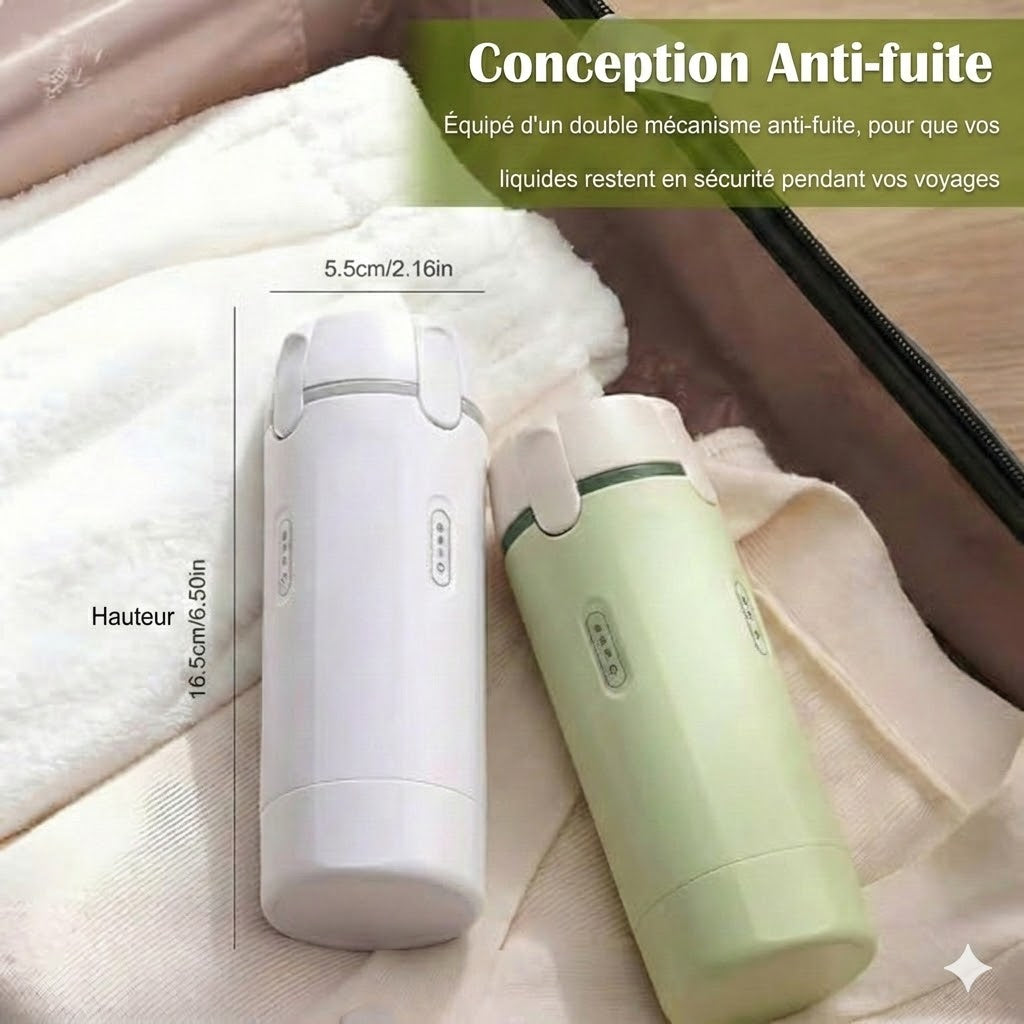 Kit de Flacons de Voyage 4-en-1 pour Bagage à Main – Flacons de Voyage en Silicone Anti-fuite
