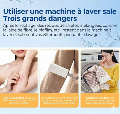 Tablettes de Nettoyage pour Machine à Laver – Élimine le calcaire et les mauvaises odeurs – Nettoyage en profondeur – Lot de 12 – Universel