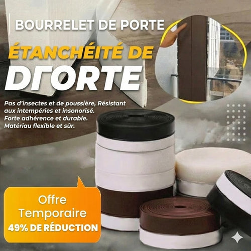 Joint de porte 5 m – isolation contre les courants d’air, la poussière et le bruit