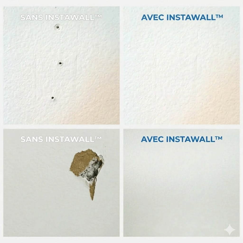 Kit de Pâte de Réparation de Mur – Répare trous et fissures comme neuf – Séchage rapide et invisible – Pour plâtre et béton