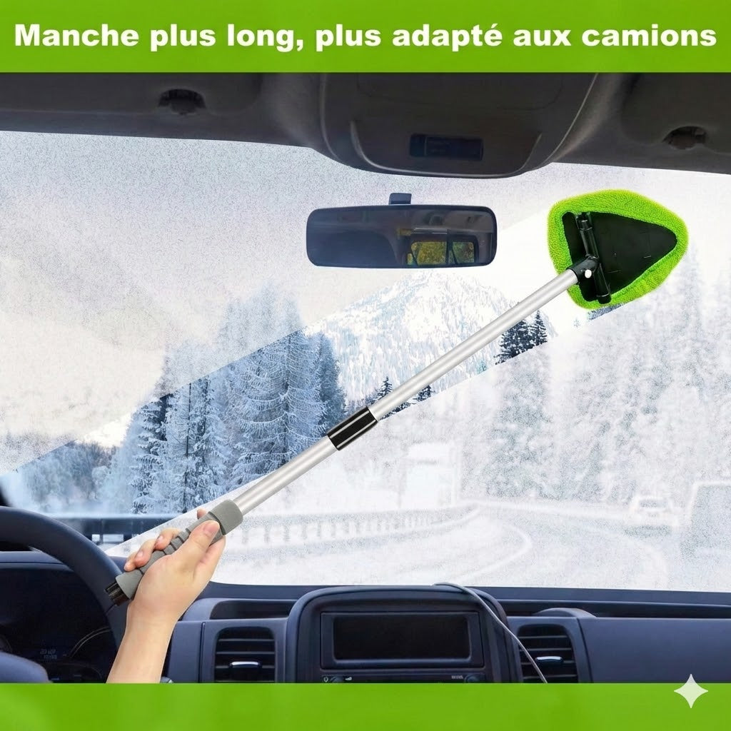 Kit de Nettoyage de Vitres Télescopique - Manche Extensible avec Mouilleur et Raclette