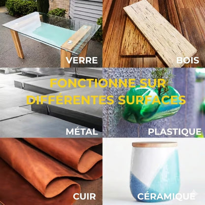 Super Glue Extra Forte – Colle instantanée universelle pour plastique, bois et céramique (Transparent)