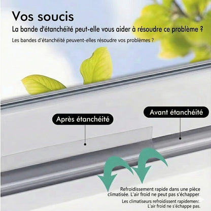 Joint de porte 5 m – isolation contre les courants d’air, la poussière et le bruit