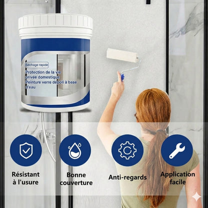 Peinture Dépolie pour Vitre – Film de fenêtre liquide pour l’intimité (Effet mat & sablé)