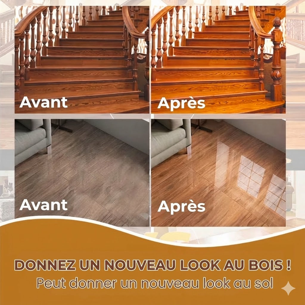 Spray à la Cire d'Abeille Naturelle pour Bois (Polit et Protège)