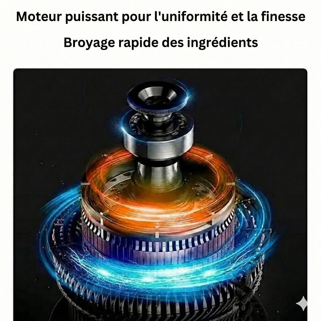Moulin à café et à épices électrique – Broyeur en acier inoxydable pour café, noix et graines (Compact)