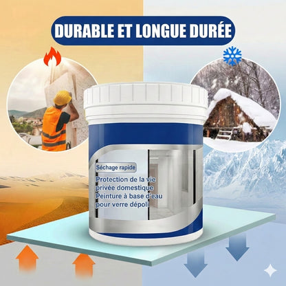 Peinture Dépolie pour Vitre – Film de fenêtre liquide pour l’intimité (Effet mat & sablé)