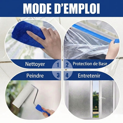 Peinture Dépolie pour Vitre – Film de fenêtre liquide pour l’intimité (Effet mat & sablé)