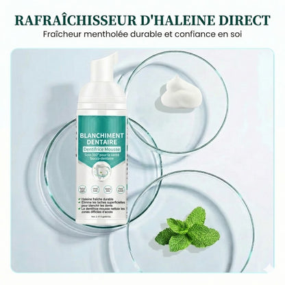 Mousse Dentifrice Blanchissante - Nettoyage en Profondeur 360° (Pour une Haleine Fraîche)