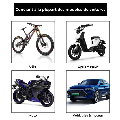Kit de Bouchons de Valve Carbone de Luxe – Look Fibre de Carbone – Universel pour voiture, moto et vélo – Protection de roue sportive – [Lot de 4]