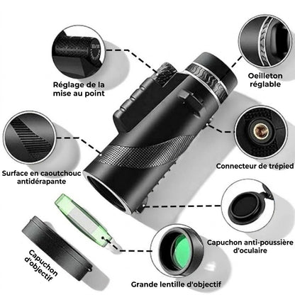 Télescope monoculaire professionnel